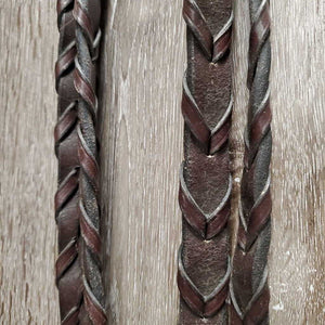 FS Rsd Padded Monocrown Hunter Bridle, Braided Reins, Wide Noseband *vgc, clean, mnr film & scratches