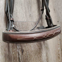 FS Rsd Padded Monocrown Hunter Bridle, Braided Reins, Wide Noseband *vgc, clean, mnr film & scratches

