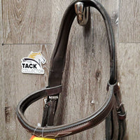 FS Rsd Padded Monocrown Hunter Bridle, Braided Reins, Wide Noseband *vgc, clean, mnr film & scratches
