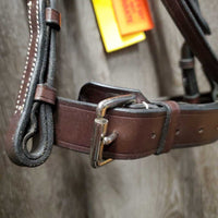 FS Rsd Padded Monocrown Hunter Bridle, Braided Reins, Wide Noseband *vgc, clean, mnr film & scratches
