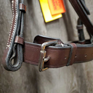 FS Rsd Padded Monocrown Hunter Bridle, Braided Reins, Wide Noseband *vgc, clean, mnr film & scratches