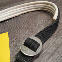 Padded Nylon Halter, snap *gc, older, clean, faded, dirty, stain, dings, faded, edges rubs, rust