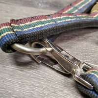 Thick Nylon Combo Grooming Halter, 3x snaps *vgc, clean, rubs, mnr dirt & stains, repaired/replaced snap
