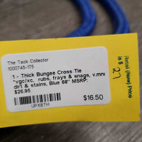 1 - Thick Bungee Cross Tie *vgc/xc, rubs, frays & snags, v.mnr dirt & stains

