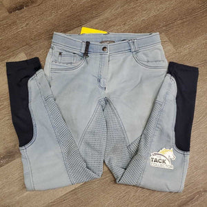 Sticky Full Seat Denim Breeches *gc, stains, dingy