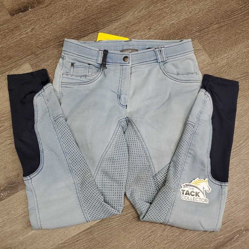 Sticky Full Seat Denim Breeches *gc, stains, dingy
