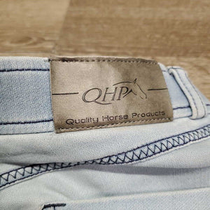 Sticky Full Seat Denim Breeches *gc, stains, dingy