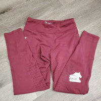 Winter Fleece Full Seat Riding Tight Breeches, Pull On, 2 Pockets *vgc, mnr seam rubs & hair, older?
