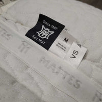 Rear Riser Quilt Sheepskin Half Pad, tabs *gc, clean, mnr hair, thin spots, clumpy, pills, rubs, stains, puckers