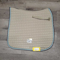 Quilt Dressage Saddle Pad *vgc, mnr hair, pills, rubs, threads

