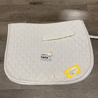 Quilt All Purpose Saddle Pad, 1x piping *gc, stains, mnr hair, pills, puckers, rubs, dingy
