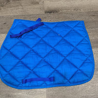 Quilt Jumper Saddle Pad *gc, hair, lint, mnr puckers, dirt, rubs, pills
