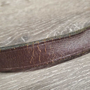 28" Nose Chain & Short Leather Lead Shank *No Snap, clean, rubs, repaired? cracking, creases
