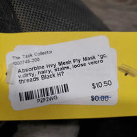 Hvy Mesh Fly Mask *gc, v.dirty, hairy, stains, loose velcro threads
