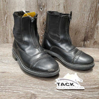JUNIORS Paddock Boots, Zips *gc/fair, stretched els, peeled toes, clean, mnr inner heel rubs