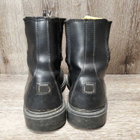 JUNIORS Paddock Boots, Zips *gc/fair, stretched els, peeled toes, clean, mnr inner heel rubs
