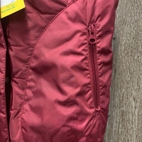 Puffy Vest, Zipper, High Collar *like new, mnr stained Rt Pocket
