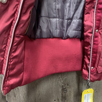 Puffy Vest, Zipper, High Collar *like new, mnr stained Rt Pocket

