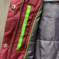 Puffy Vest, Zipper, High Collar *like new, mnr stained Rt Pocket
