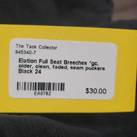 Full Seat Breeches *gc, older, clean, faded, seam puckers
