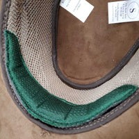 "Sierra" Cowhide & Mesh Cowboy Hat, beaded hat band, velcro padding *like new, v.mnr marks
