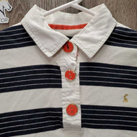 3/4 Sleeve Polo Shirt, 1/3 Button Up *vgc/gc, faded/fuzzy velvet, hair
