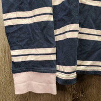 LS Hvy Cotton Shirt, 1/4 Button Up *gc, mnr faded, seam puckers & rubs, older