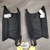 JUNIORS Pr Synthetic Half Chaps *vgc/xc, v.mnr creases & residue?dirt
