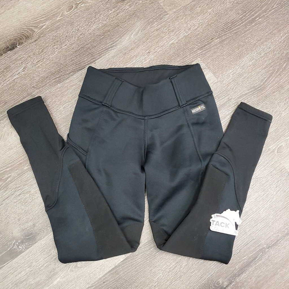 Fleece Lined Winter Riding Tight Breeches, Pull On, 1 Thigh Pocket *gc, clean, knee rubs & pills, clumpy lining, older, mnr dirt?stain