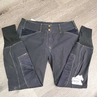 Euro Seat Breeches *gc, faded, seam & seat puckers, leg rubs, older