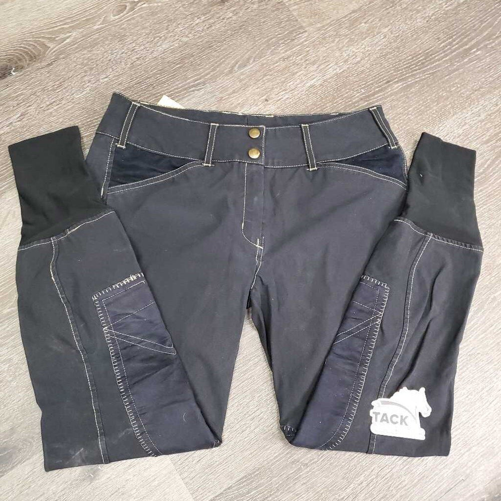 Euro Seat Breeches *gc, faded, seam & seat puckers, leg rubs, older