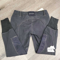 Euro Seat Breeches *gc, faded, seam & seat puckers, leg rubs, older