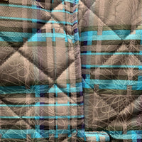 Quilt Vest, zipper *vgc, older, mnr shoulder rubs
