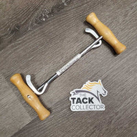 Pr Wood Handle Boot Pulls *vgc, clean, older, scrapes
