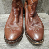 MENS VINTAGE Pointy Toe Western Boots *vgc/xc, clean, mnr toe scuffs & stains
