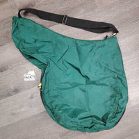 Nylon Jump Saddle Carry Bag, Strap, Zip *gc/fair, older, mnr dirt?stains, frayed edges, bubbles, holes, threads
