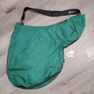 Nylon Jump Saddle Carry Bag, Strap, Zip *gc/fair, older, mnr dirt?stains, frayed edges, bubbles, holes, threads