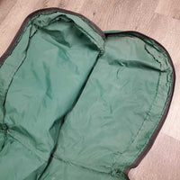 Nylon Jump Saddle Carry Bag, Strap, Zip *gc/fair, older, mnr dirt?stains, frayed edges, bubbles, holes, threads
