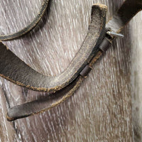 Rsd Bridle *gc, dry, stiff, tight keepers, scraped, xholes