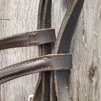 Rsd Bridle *gc, dry, stiff, tight keepers, scraped, xholes