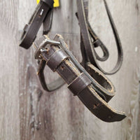 Rsd Bridle *gc, dry, stiff, tight keepers, scraped, xholes
