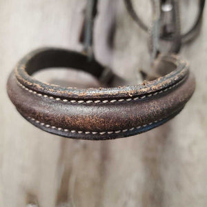 Rsd Bridle *gc/fair, v.stiff, dry, scraped edges, rubs, creases, twists, v.tight keepers