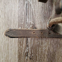Rsd Bridle *gc/fair, v.stiff, dry, scraped edges, rubs, creases, twists, v.tight keepers