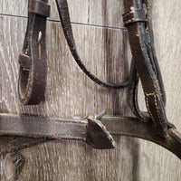 Rsd Bridle *gc/fair, v.stiff, dry, scraped edges, rubs, creases, twists, v.tight keepers
