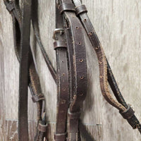 Rsd Bridle *gc/fair, v.stiff, dry, scraped edges, rubs, creases, twists, v.tight keepers
