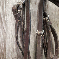 Rsd Bridle *gc/fair, v.stiff, dry, scraped edges, rubs, creases, twists, v.tight keepers
