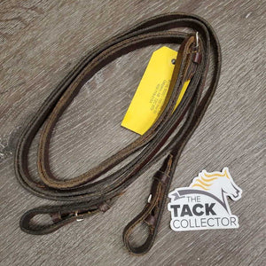 Curb Plain Reins *gc, scrapes, creases, v.dry, v.stiff, twists