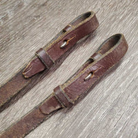 Curb Plain Reins *gc, scrapes, creases, v.dry, v.stiff, twists