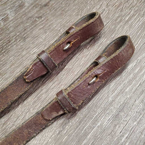 Curb Plain Reins *gc, scrapes, creases, v.dry, v.stiff, twists