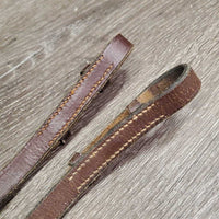 Curb Plain Reins *gc, scrapes, creases, v.dry, v.stiff, twists
